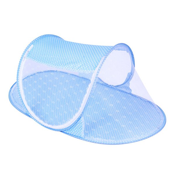 Portable Lit Bébé Moustiquaire Tente Multi-Fonction Berceau Lit Infantile Pliable Moustiquaire pour Filles Lit YYT333: Bleu