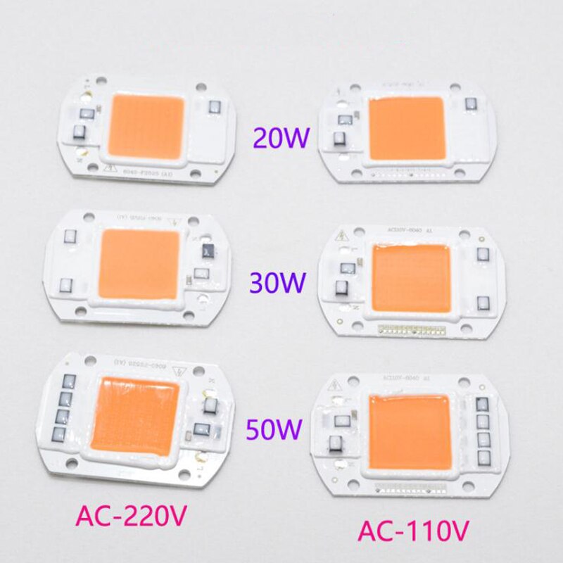 Led Grow Cob Chip Phyto Lamp Volledige Spectrum AC220V 20W 30W 50W Voor Indoor Plant/dier Groeien En Bloem Groei Fitolamp