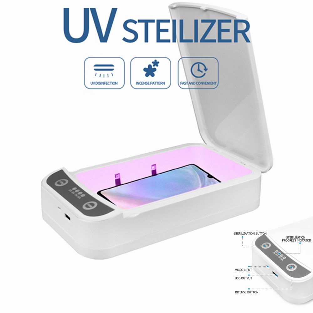 5V Uv Multifunctionele Mobiele Telefoon Sterilisator Usb Charger Masker Ondergoed Schoner Ozon Sterilisator Desinfectie Doos