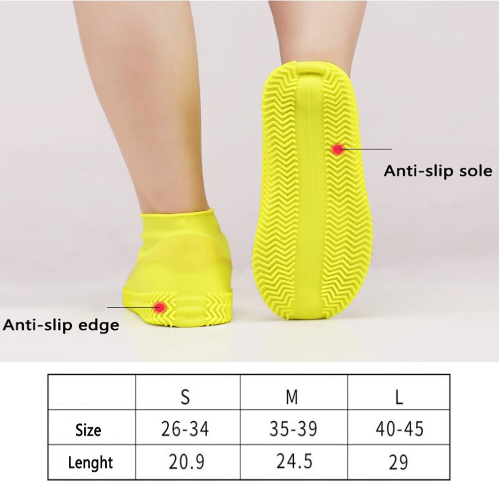 Stivali da pioggia in Silicone copriscarpe impermeabili copriscarpe in gomma riutilizzabili per ciclismo scarpe da pioggia protezioni bambini galoppo antiscivolo