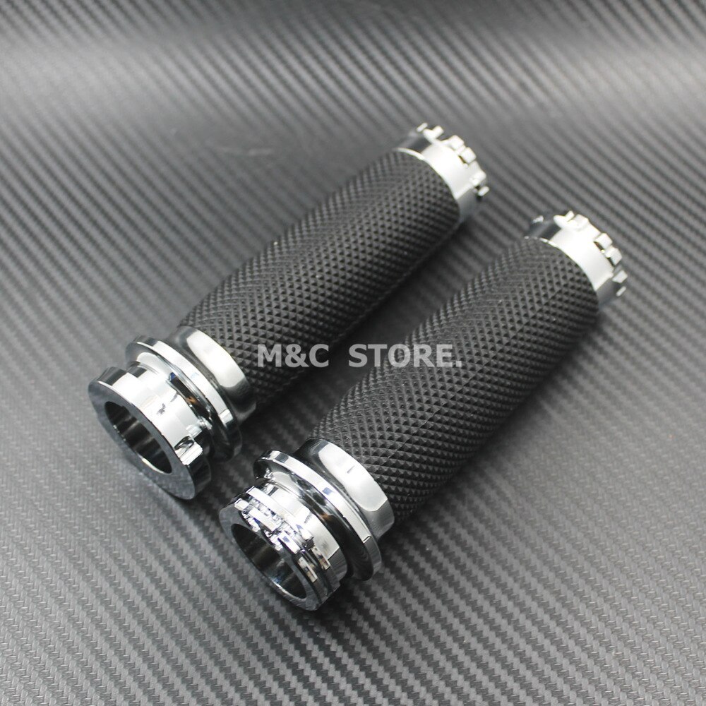 1 "CNC Stuur Hand Grips Voor Harley Sportster XL883 1200 Softail Touring Dyna Custom Cruiser Chopper