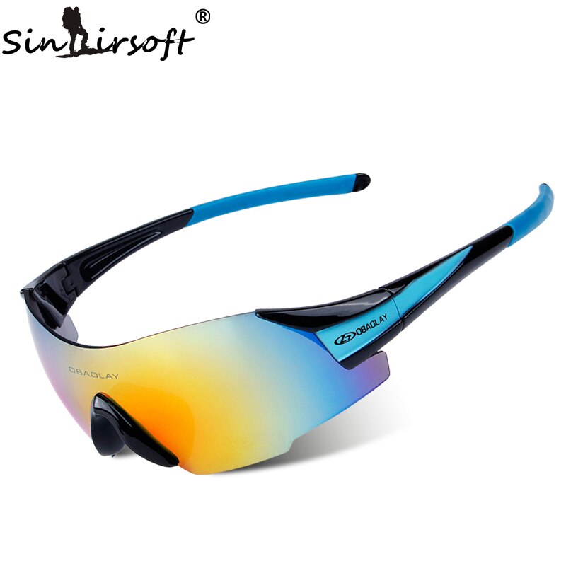 Sinairsoft SP0889 UV400 Fietsbrillen Outdoor Sport Mtb Fiets Bril Motorfiets Zonnebril Eyewear Frameloze Bril
