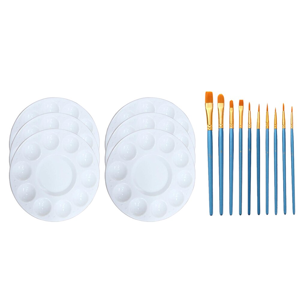 10pcs Artist Paint Brushes Set Acrylic Oil Watercolour Painting Art Craft Model