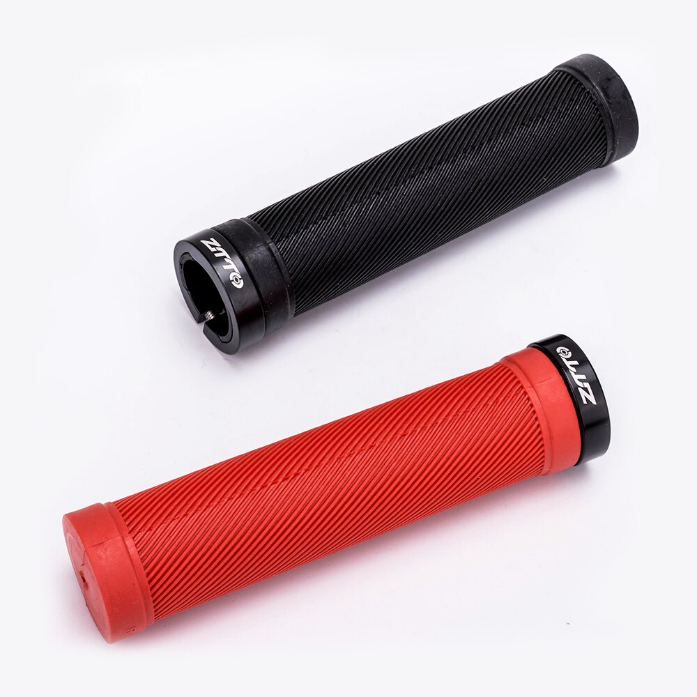 Ztto 1 Paar Mtb Mountainbike Grips Fixed Gear Lock-On Anti-Slip Stuur Grips Shock-Proof rubber Fiets Road Fiets Onderdelen