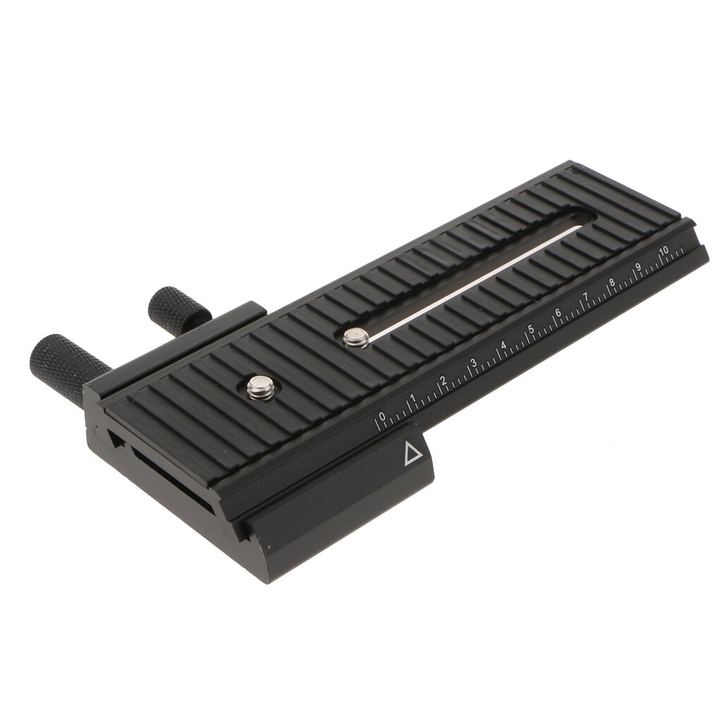 Micro Micrometric Positioning Sliding Plate 1/4 inch Screw for Acratech Arca-Swiss Foba,Graf/Studioball Gitzo Tripod Ball Head
