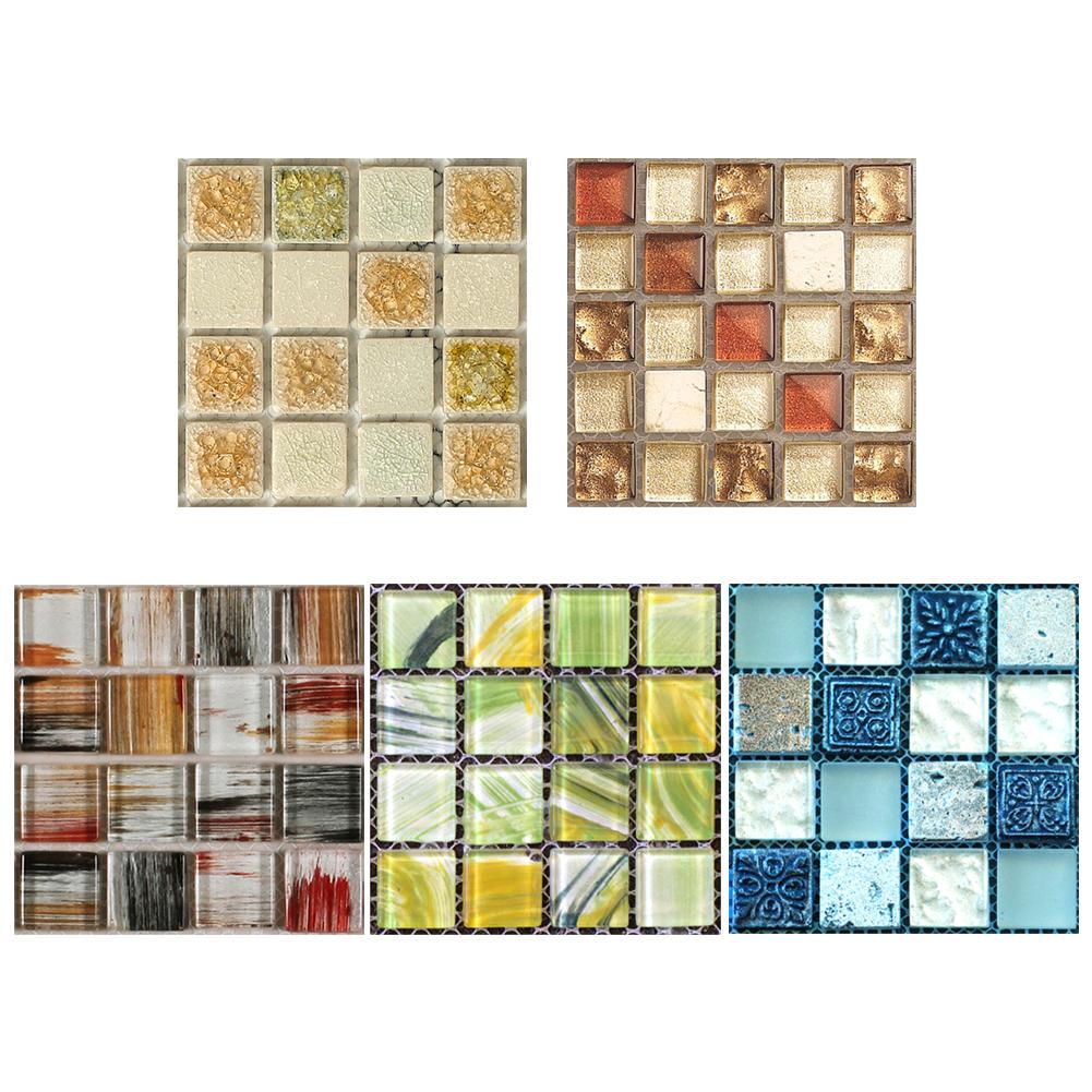 3D Self Adhesive Wall Sticker Mosaic Tile Anti-collision Casual Collage Arbitrarily Cut Background Easy Paste Wallpaper