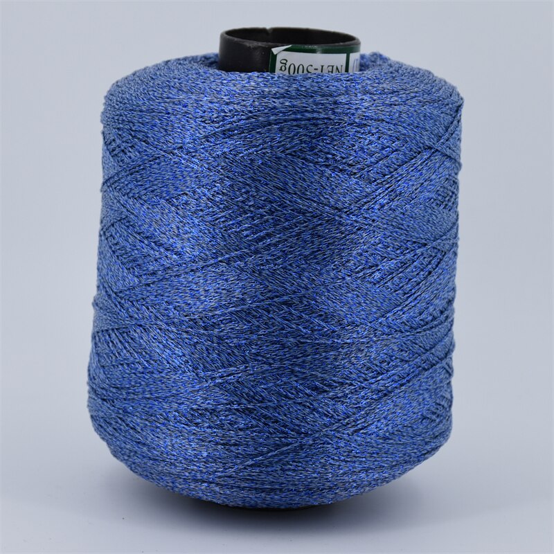 500g hæklet garn til hækling håndstrikketråd metalliseret garn nål gør-det-selv håndlavet tilbehør vævet hattetaske: 13