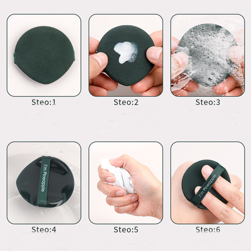 Round Shape Soft Cosmetic Puff Facial Face Body Powder Foundation Puff Portable Makeup Foundation Sponge