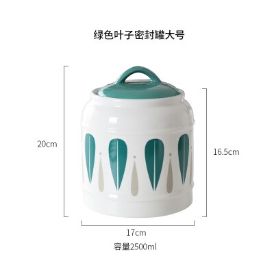 Japanischen stil Keramik Gläser, Haushalt Lebensmittel Lagerung Gläser, Versiegelt Gläser, Küche Kaffee Zucker Gläser, getreide Lagerung Tanks, Tee Gläser: Blue-2500ml