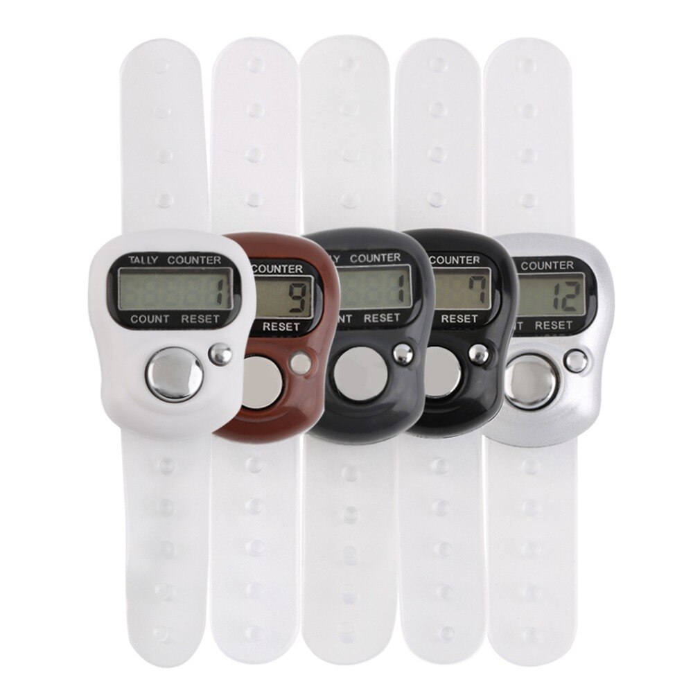 Mini Hand Held Digit LCD Electronic Digital Golf Finger Tally Counter Sports Gym Fitness Prayer Counting Walk Golf Equipment