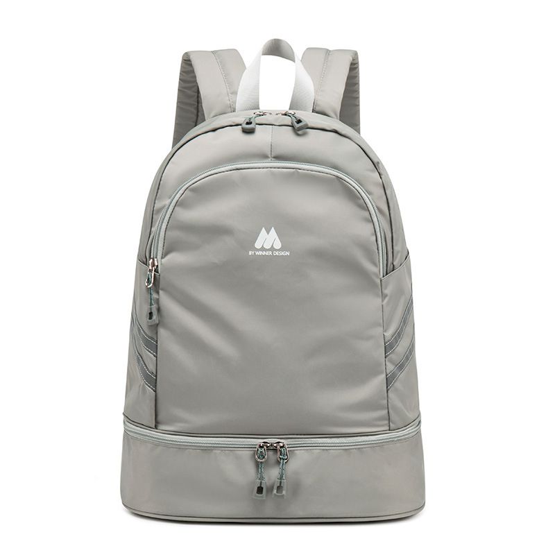 Rugzak met hoge capaciteit, draagbare, onafhankelijke opbergtas voor schoenen en kleding voor vrouwen, reisorganizer, sportaccessoires  m375: Grijs