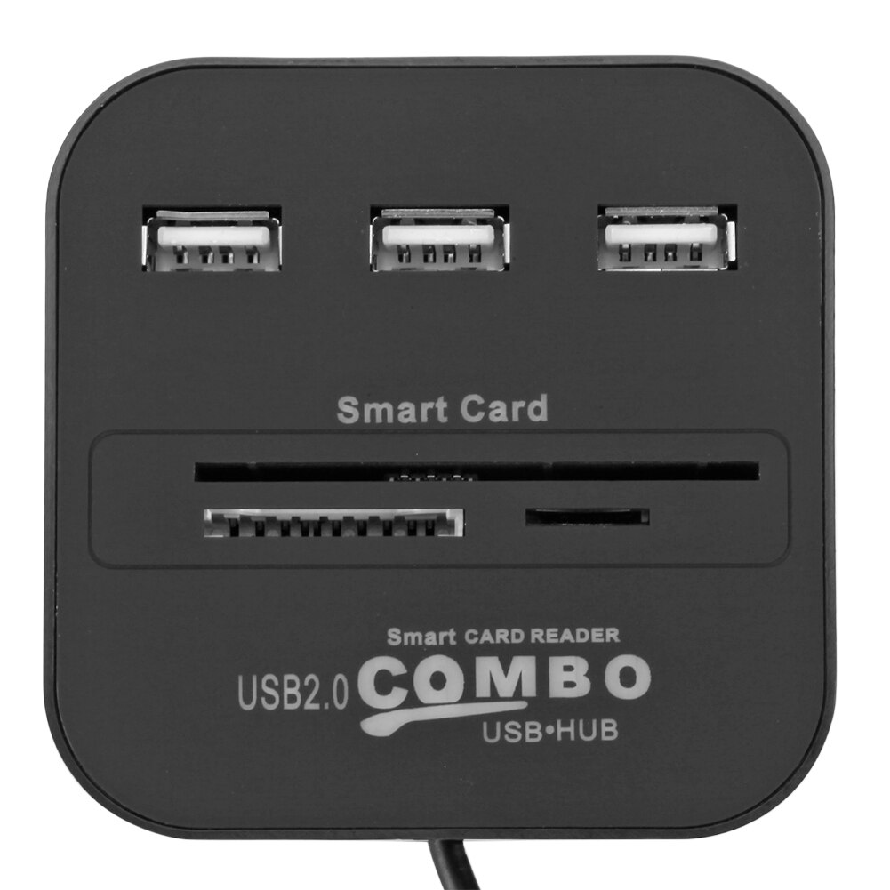 SD Smart Card Reader 3 USB HUB SIM TF Household Computer Accessories for ISO 7816 EMV Chip Bank Card Adapter
