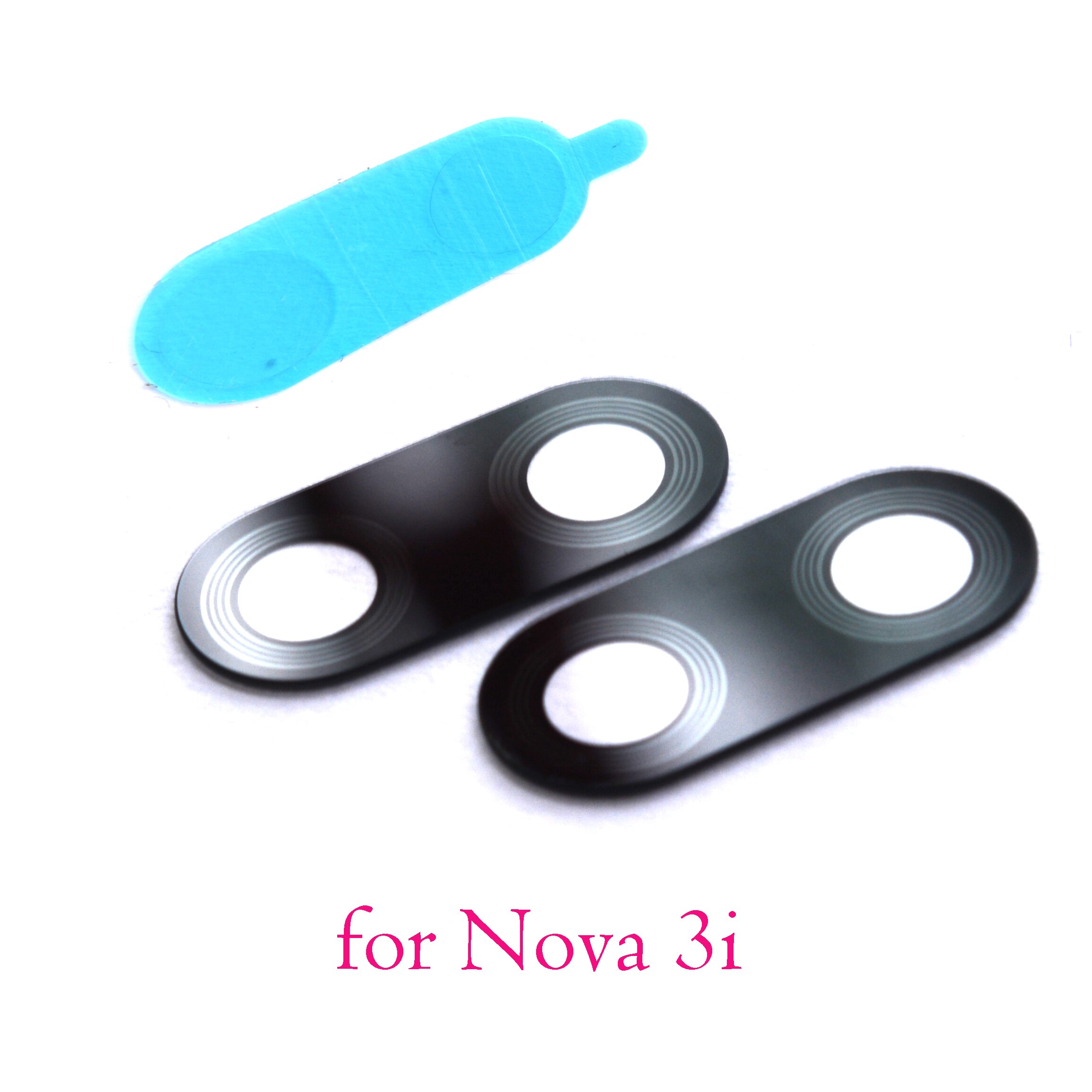 2x nouvelle lentille en verre de caméra arrière d'origine pour Huawei Nova 3 3i Nova3 Nova3i avec autocollant