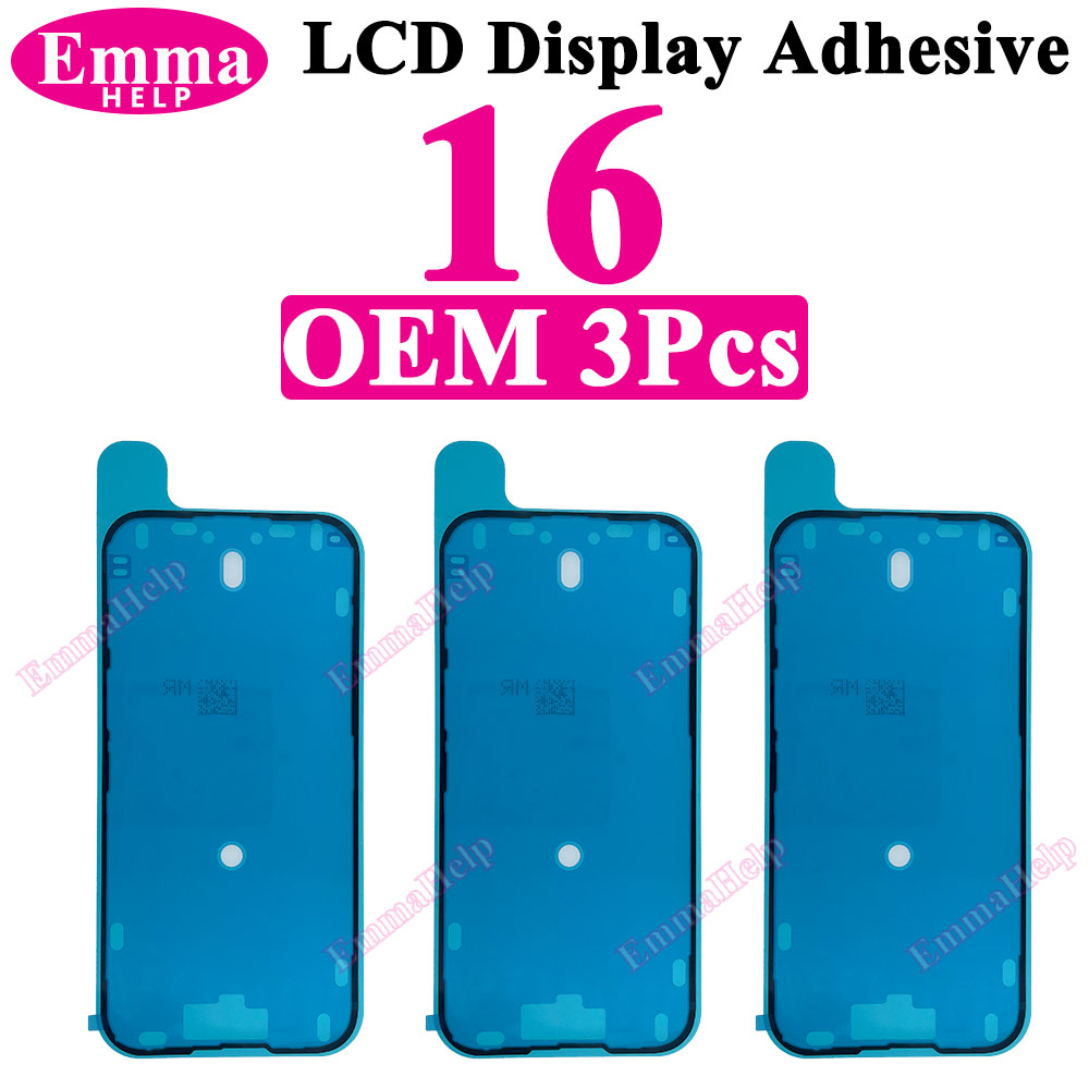 LCD Screen Adhesive Sticker For iPhone 11 13 16 Pro Max 14 15 Plus 12 Mini Frame Seal Glue Tape LCD Display Waterproof Glue Seal: Silver