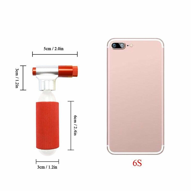 Bike CO2 Inflator Kits Quick Inflate Bicycle Air Pumps Fits Presta and Schrader Valve for Ball Cycling Mountain Bike