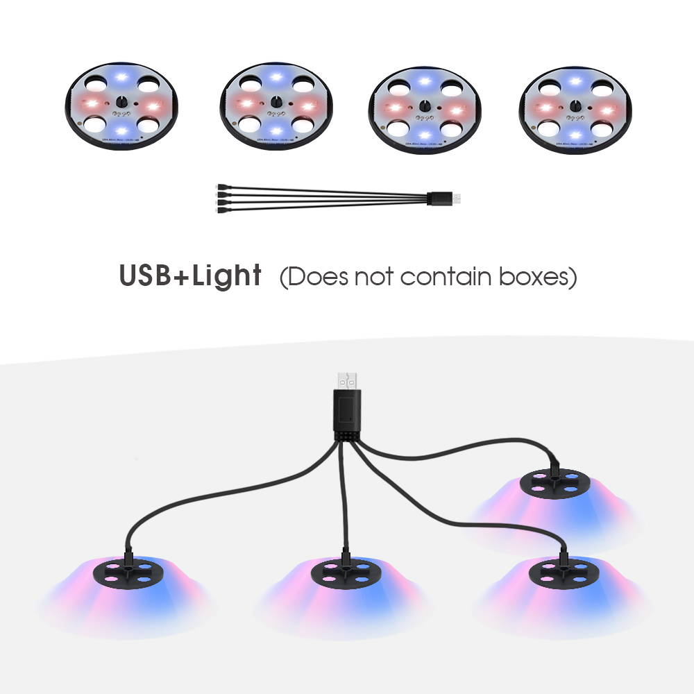 Indoor Garden Hydroponics Growing System LED Grow Light for Seed Starter Red Blue Lighting Greenhouse Germination Humidity Dome: Red