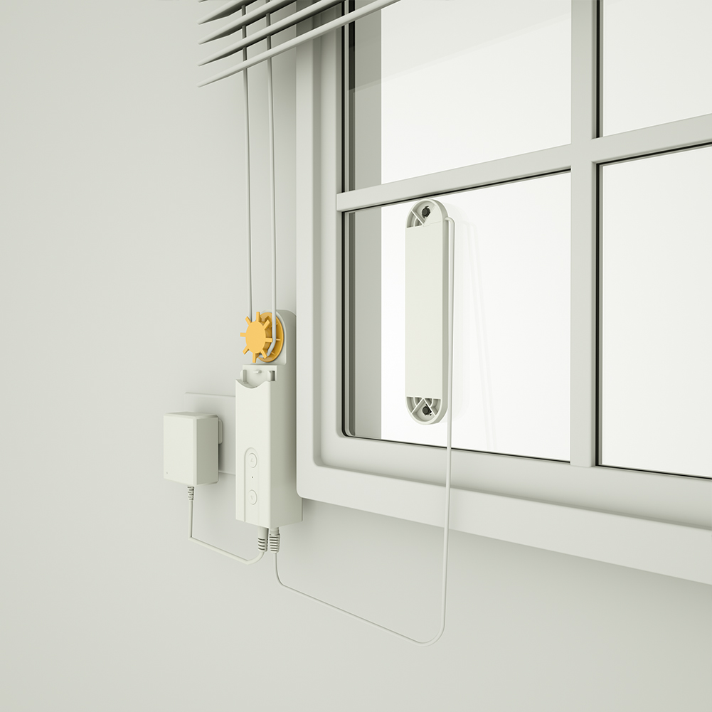 MoesHouse DIY Smart Roller Blinds Drive Motor Motorized Chain Powered By Charger Build-in Bluetooth APP Remote Control.