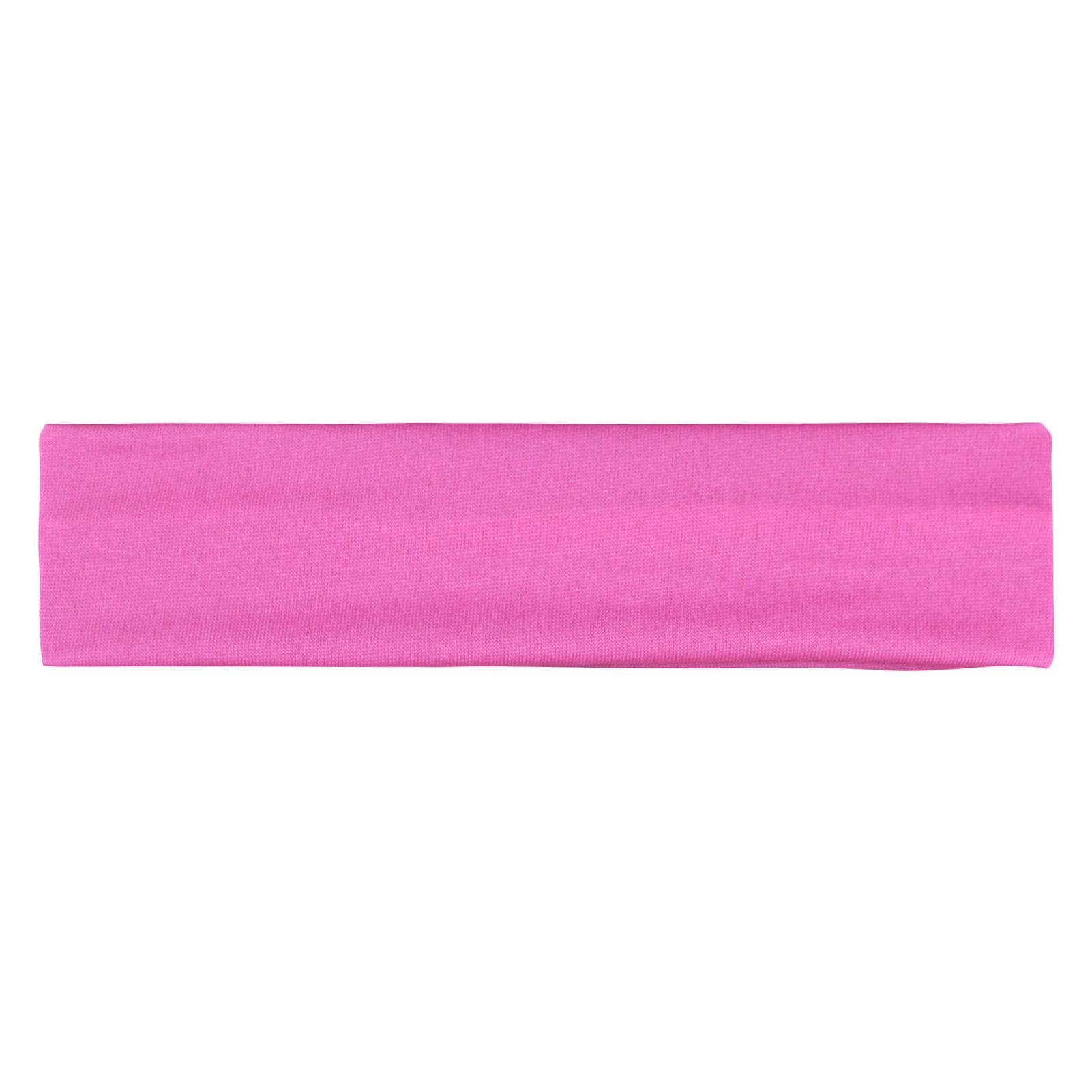 Mężczyźni kobiety pałąk szeroki elastyczny jednolity kolor joga sport pasmo włosów akcesoria do włosów: Dark Pink