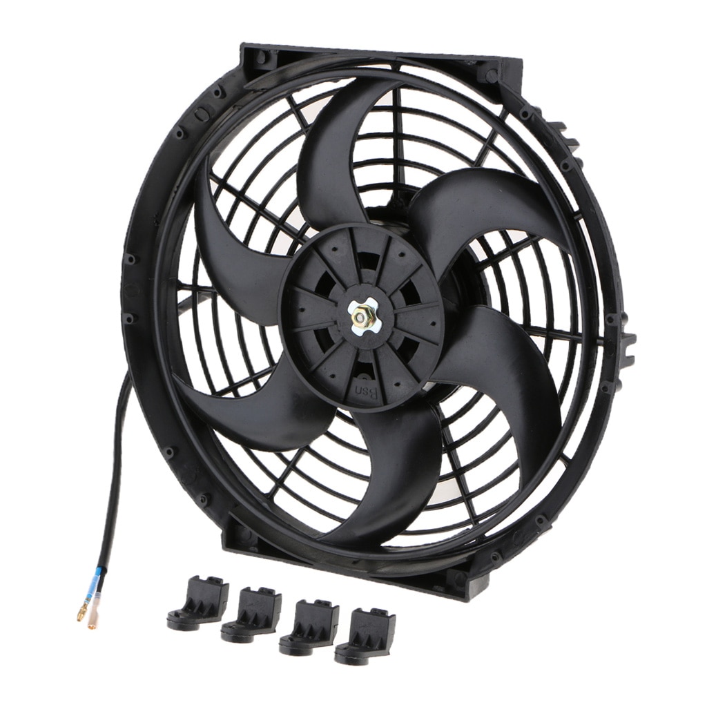 Radiateur électrique haute Performance 12V | Voiture, ventilateur de refroidissement de la voiture, 6 lames, 10"