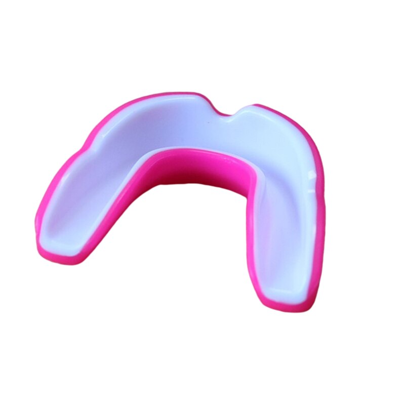 Sport Mond Guard Voor Volwassen Junior Eva Tanden Protector Voor Contact Sport Boksen Worstelen Rugby Hockey Bretels Beschermen Tanden: Pink white
