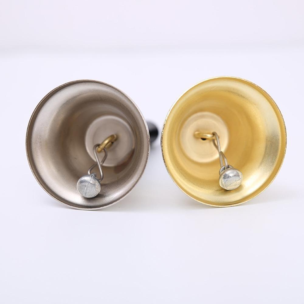 West5Products Campanella Classica In Metallo Con Manico In Plastica – Altezza 12 Cm, Base 6,5 Cm – Suono Dolce Per Hotel, Negozi, Addestramento Animali