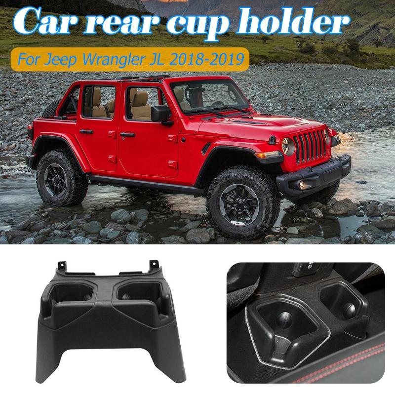 Car Rear Center Console Cup Box Dual Drinks Cup Holder Beverage Stand Drink Water Bottle for Jeep Wrangler Jl
