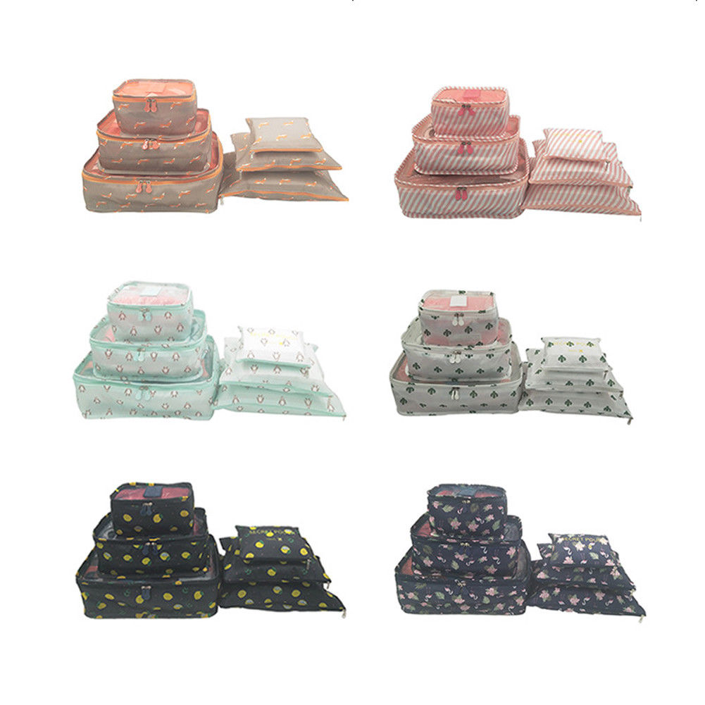 Koffer Opbergtas Reizen Accessoires Set Nuttig 6 Stuks Verpakking Cubes Reizen Zakjes Bagage Organiser Kleding