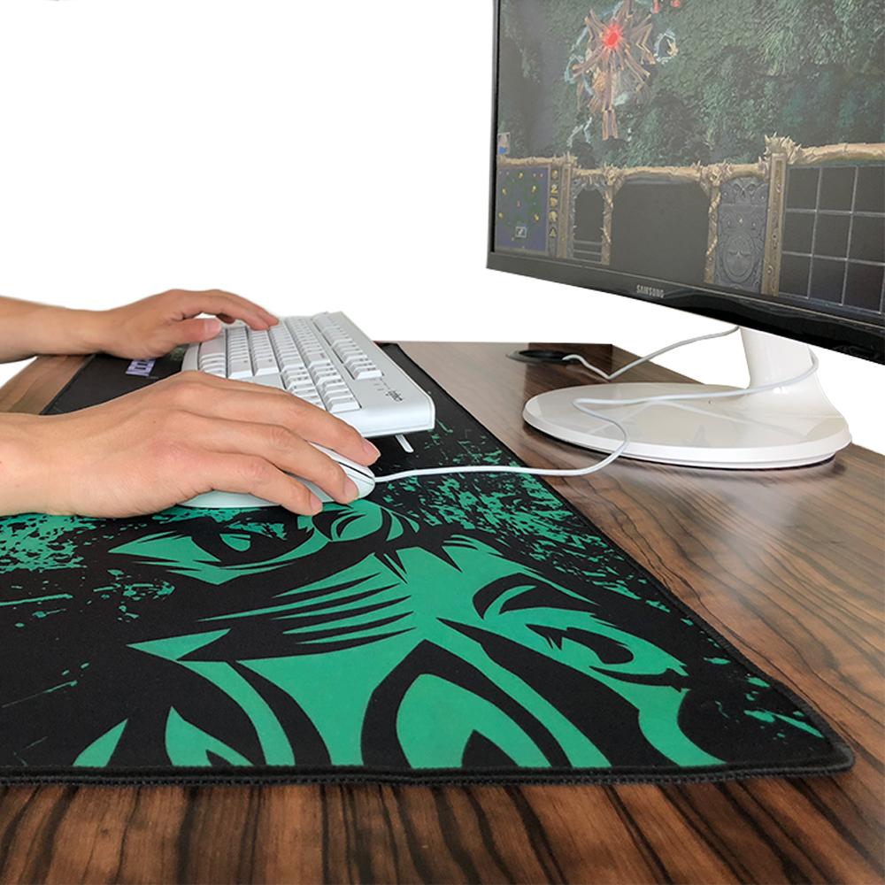 Sales Green Lion Large Gaming Mouse Pad Lockedge Mouse Mat For Laptop Computer Desk Pad Keyboard Mat Mousepad for Gamer