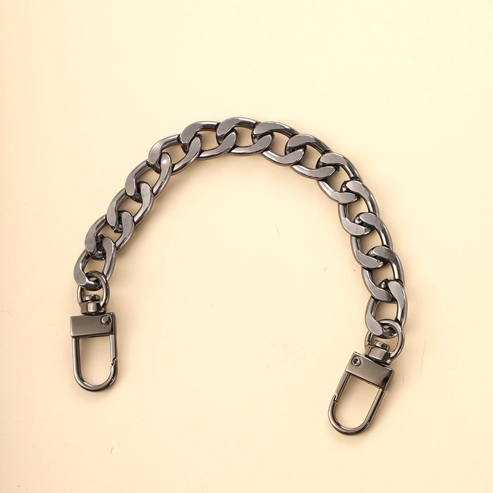 EquiBag-Accessoires de sangle JOBag, rallonge de 20cm, métal JOSolid, document DIY JOstrong or argent noir environnement: Black