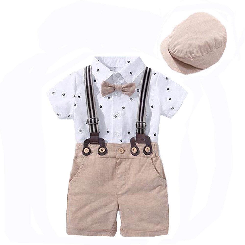 Spædbarn lille barn nyfødt baby dreng tøj sæt første fødselsdag sommer baby dreng tøj sæt børn baby dreng beklædning sæt sommer: 90cm