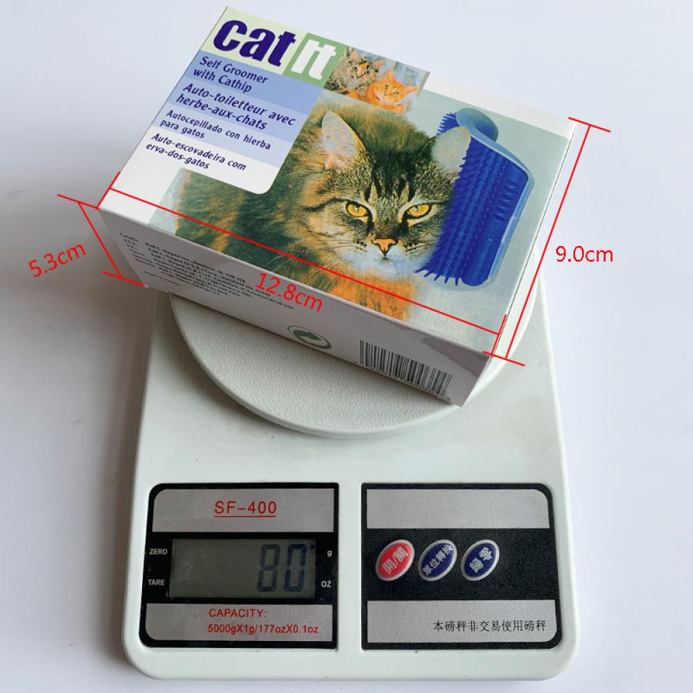 Cat Massage Comb Kitten Self Grooming Scratcher Wall Corner Brush Cats Scratch Bristles Toy Pet Hair Removal Tool