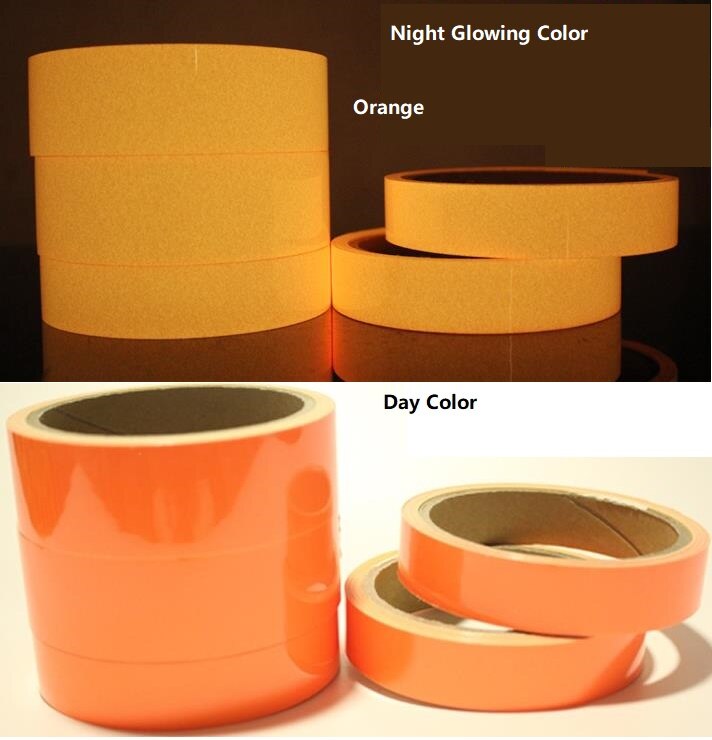 Cinta de seguridad autoadhesiva para decoración del hogar, cinta de advertencia fluorescente luminosa de 1cm/1,5 cm x 1M para mascotas, lámina luminosa de seguridad para escenario