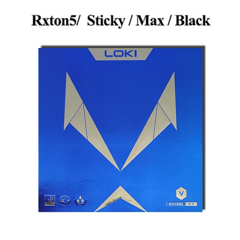 LOKI RXTON Table Tennis Rubber ITTF Approved Red Pimples-in Hard Sticky Ping Pong Rubber Sponge for Fast Attack/Loop/Control: 1pc Rxton5 Black