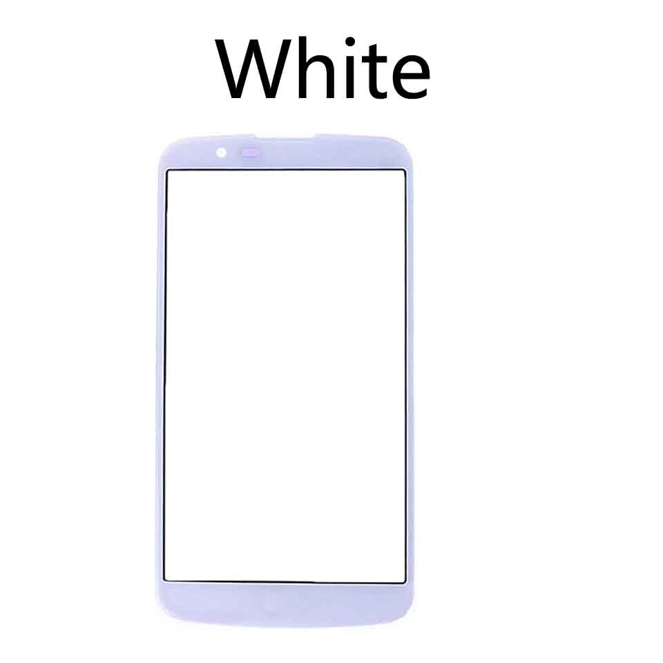 berühren Bildschirm Für LG K10 K410F M2 K430T K420N K430DS Vorderseite Glas Tafel Vorderseite äußere Glas Objektiv Für K10 LCD Glas Ersatz: Weiß-Nein Werkzeug