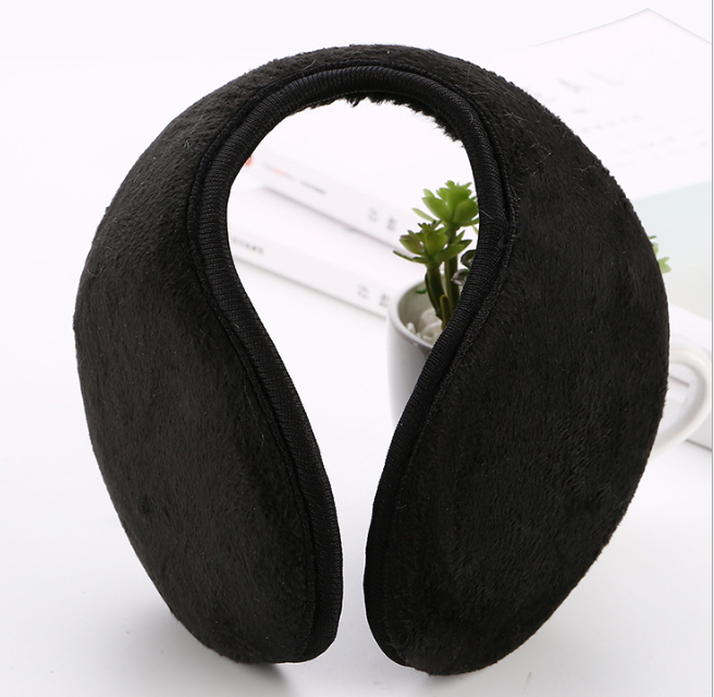 Soft Plush Earmuffs Winter Warm Unisex Thicken Ear Cover Protector Women Men Solid Color Ear Mask Warmer Outdoor Cycling Earflap: Dark Grey