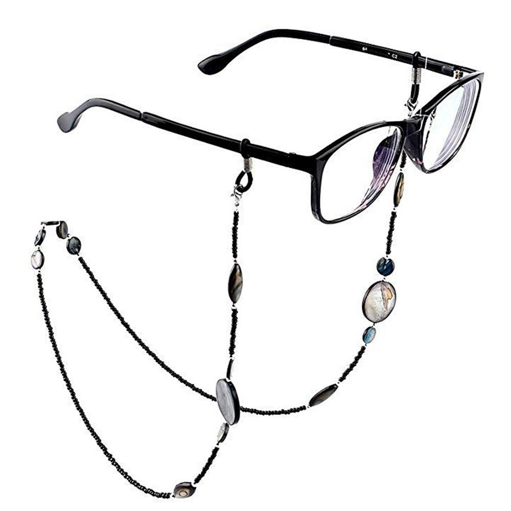 1 Pc Vrouwen Leesbril Chain Shell Kralen Zonnebril Cord Kralen Lenzenvloeistof Lanyard Houder Strap Brillen Ketting: 1
