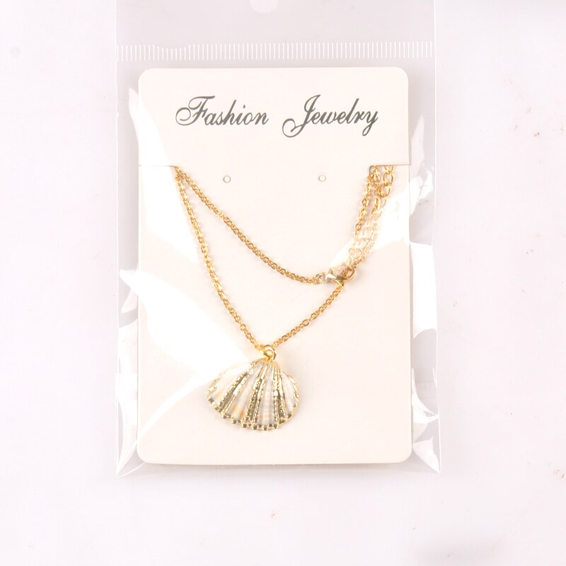 1pcs Conch Seashell shell charm necklace for Women Jewelry Summer Beach Shell Necklace Women cp2687