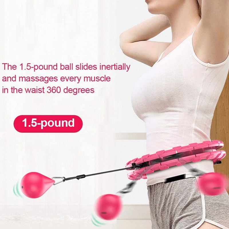 Smart Sport Hoop with Detachable Adjustable Auto-Spinning Thin Waist Abdominal Exercise Gym Hoop Fitness Equipment Home