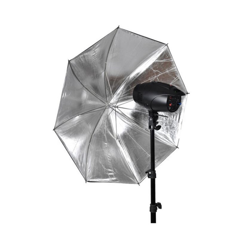 Diameter flash diffusor paraply folde bærbar indendørs udendørs fotografering softbox reflektor sort og hvid 33 tommer