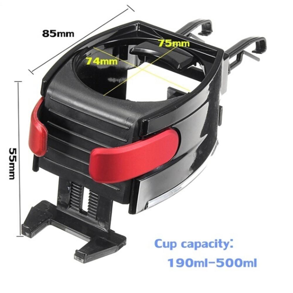 Car Air Vent Drink Cup Bottle Holder 2 in 1 Adjustable Mobile Phone Mount Bracket Stand Cradle Automotive interior accessories