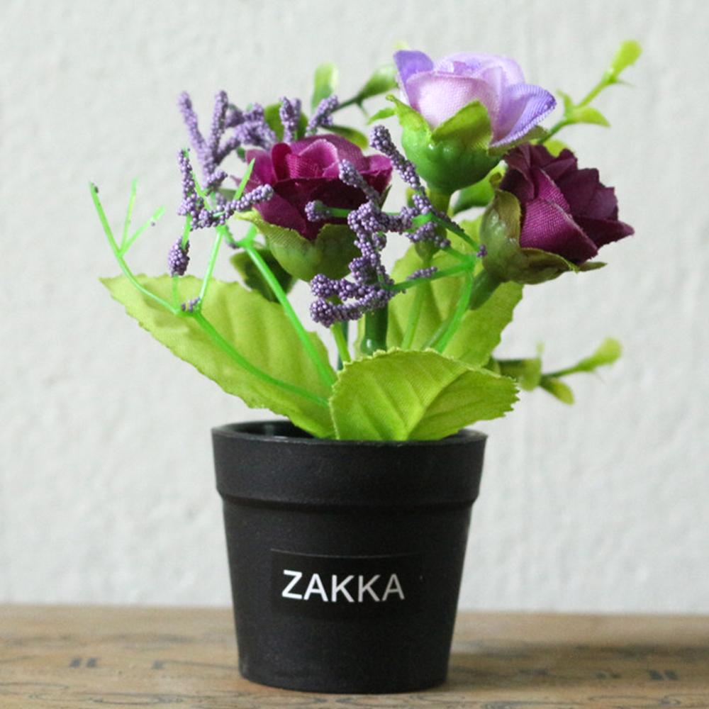 Artificial Plastic Succulents Flower Potted Plant No Pot Eco-Friendly Simulation Home Office Desktop Festive Decoration