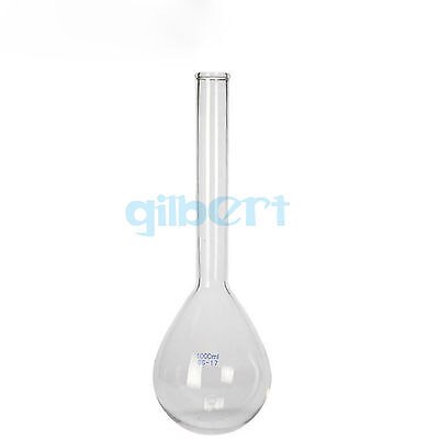 1000ml Kjeldahl Round Bottom Long Neck Lab Glass Flask Nitrogen Determination