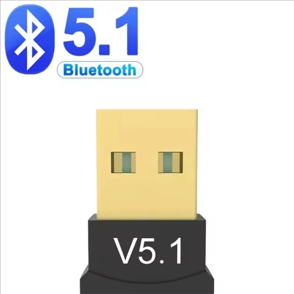 5.3 Bluetooth Adapter USB Desktop Computer 4.0 Drive free Wireless Adapter 5.1 Bluetooth Receiver: Red