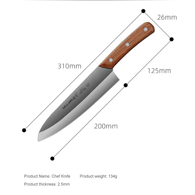 Cuchillo de Chef de acero inoxidable, utensilio de cocina de 8 pulgadas, AUS-10 japonés, Super Steel Damasco: Chef knife