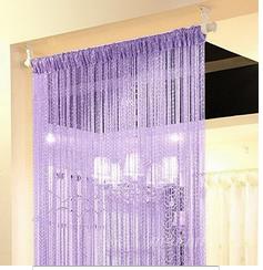 Product Beaded Door Curtain String Flashing Curtain Patio Fly Screen Edge Room Divider Door And Window: purple