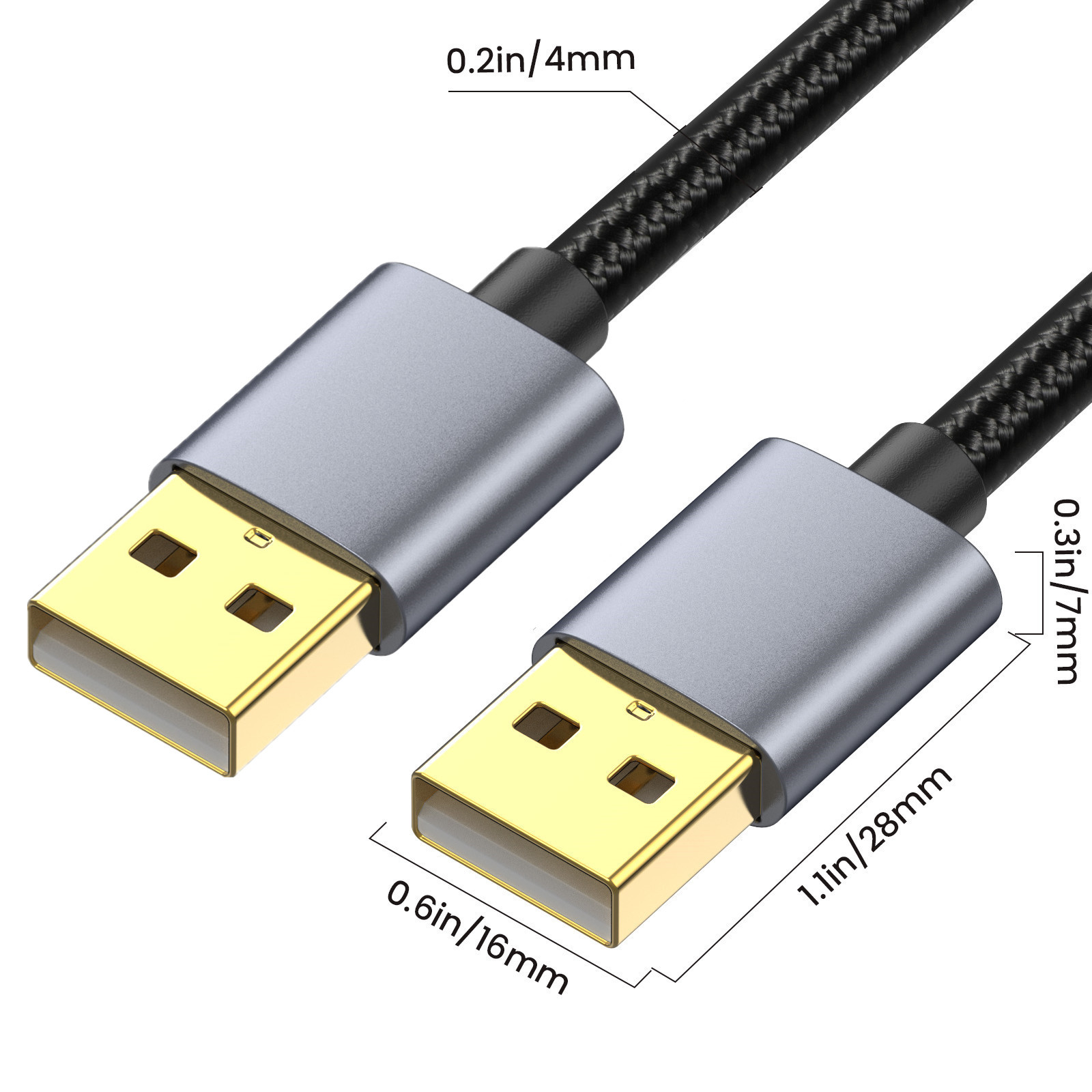10M 5M USB-auf-USB-Verlängerungskabel Typ A Stecker auf Stecker Extender für Xiaomi Kühler Festplatte Webcom Kamera PC USB-Kabelverlängerung