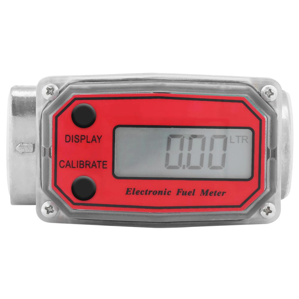Blue Fuel Diesel Flow Meter 1/2 Inch Aluminium - Hoge Nauwkeurigheid Met LCD Display Voor Brandstofmeting