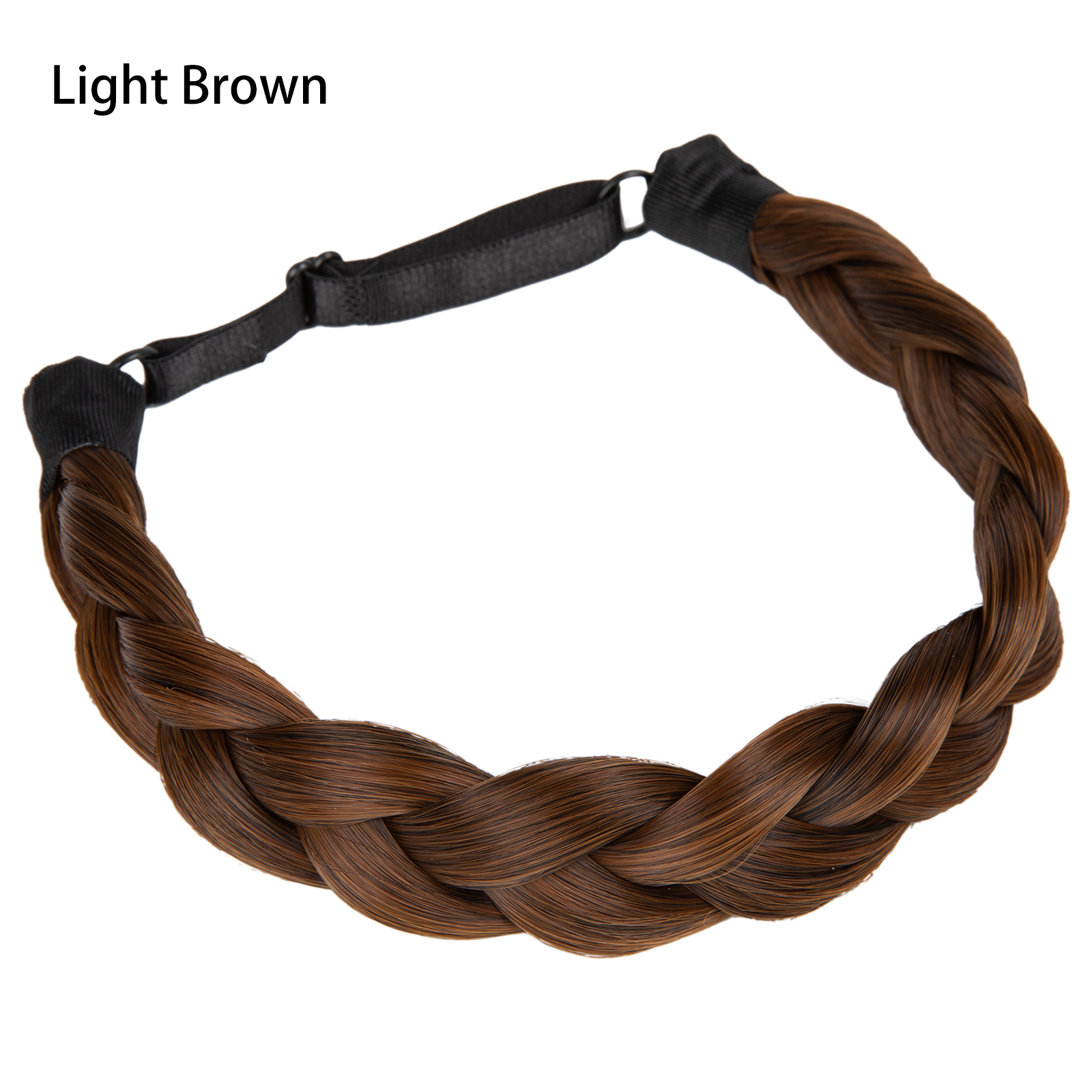 Synthetic Premium Adjustable Handmade Braided Elastic Band Hair Braiding Hair Headband Headwear For Women: #1B