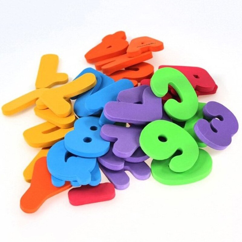 Bathtub Bathroom Education Learning Toys Foam Letters Alphanumeric Total Bubble Stickers Children's Puzzle DIY Toy Set 36Pcs