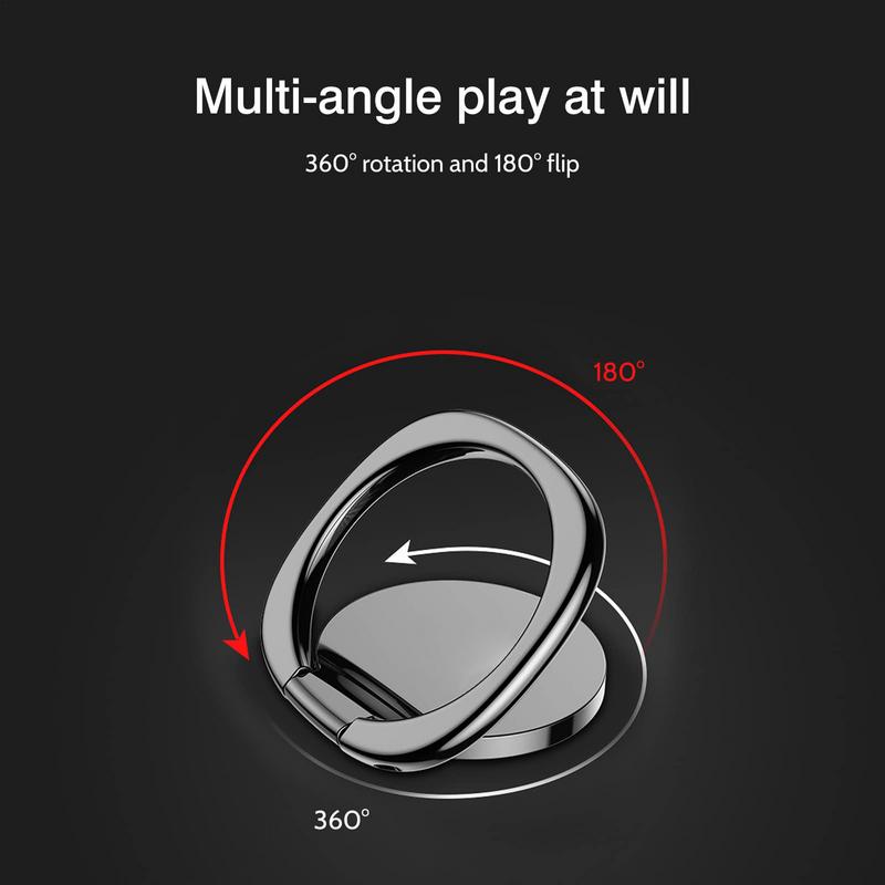 360 Degree Ultra-Thin Finger Ring Magnetic Car Bracket Holder Grip Base For iPhoneSamsung Smartphone Desk Stand